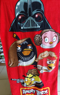 Angry Birds Star Wars - 70 x 140 cm-es strandtörölköző, fürdőlepedő